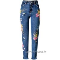 Runstarshow Jean Femme Slim Pantalon Broderie Fleurs Oiseau Pant Crayon Vintage Fermeture Eclaire Elégant A La Mode avec Poches pour Printemps Eté Vêtements et accessoires Runstarshow Jean Femme Slim Pantalon Broderie Fleurs Oiseau Pant Crayon Vintage Fermeture Eclaire Elégant A La Mode avec Poches pour Printemps Eté Vêtements et accessoires